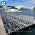 floating pier aluminum steel structure design plastic pontoon